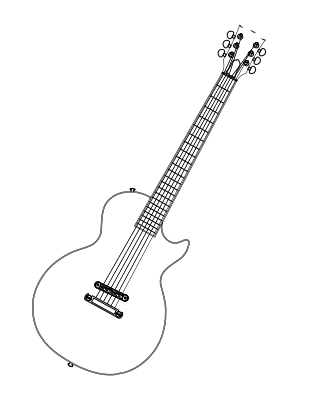 electric guitar coloring pages